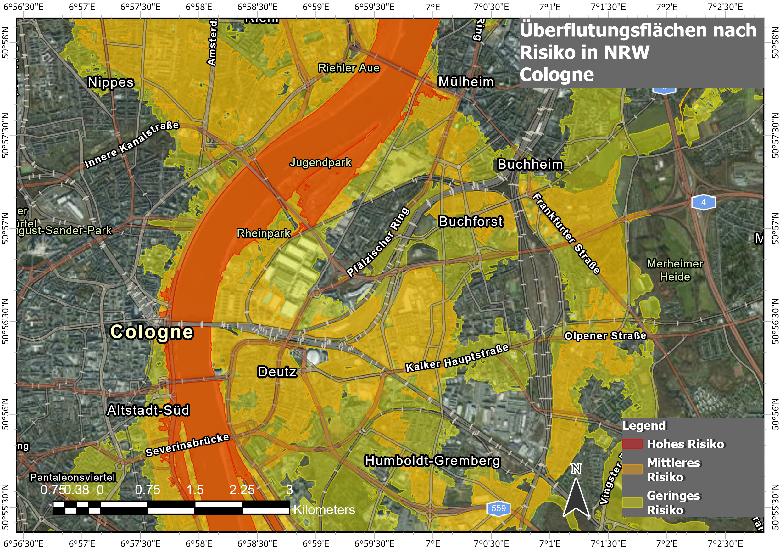 Flood Risk Layout NRW